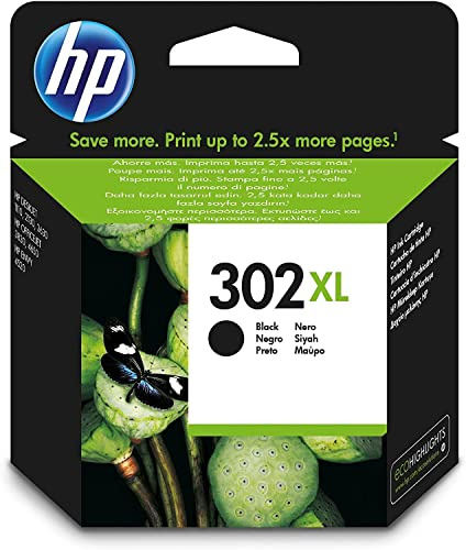 HP 302XL, Black, 8,5ml Pages: 480, High Capacity, F6U68AE#301
