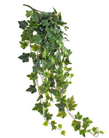 artplants.de Viticcio di edera Artificiale, 460 Foglie, Verde, 100cm - Edera Decorativa/Decorazione pensile