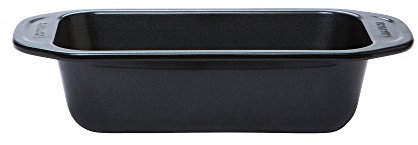 Circulon Ultimum 2lb Loaf Tin - Non Stick 9 Inch Loaf Tins for Baking, Freezer and Dishwasher Safe Carbon Steel Bakeware, Black