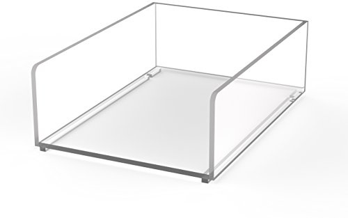 MAUL Zettelkasten A6 aus Acryl 16,5x12x5,3 cm | Schreibtisch Organizer zur Ablage von von Papier, Rechnung, Dokumente | Platzsparend stapelbar für Schreibtisch und Regal | Transparent