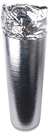 BB-Verpackungen 50 m² Alu-Trittschalldämmung mit Aluminium - Dampfbremsfolie 2mm Stärke für Laminat, Parkett usw