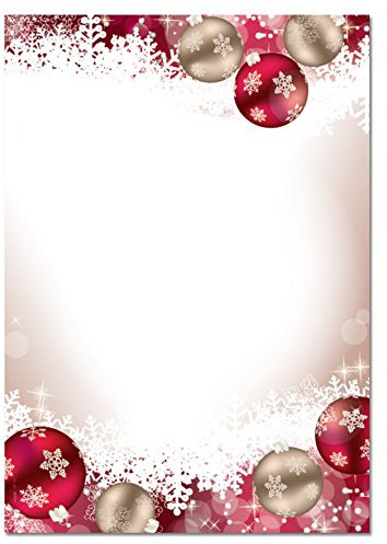 SIGEL DP041 Briefpapier Weihnachten Frozen, A4, 100 Blatt, Weihnachtsbriefpapier aus nachhaltigem Papier für Weihnachtspost, Angebote, Einladung, Menükarte