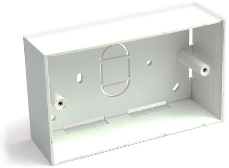 kenable Surface-Montage Hinten Box Pattress Box 2 Fach Vierfache Unterputzdose Schild 45mm [45mm]