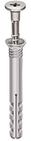 allfa color Nageldübel grau 200 Stück (5,0x50mm)