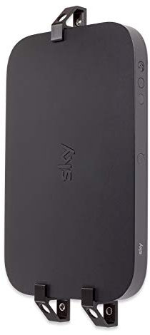 P3D-LAB Wall Mount for Sky Q Box, Q Box Wall Mount Bracket Vertical Black - 3 Years Warranty - Made in UK