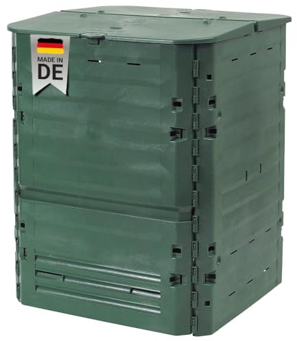 GARANTIA Thermo-King Komposter 400 Liter grün - Komposter Garten, Schnellkomposter, Abfall & Recycling, Biomüll, Komposteimer, Thermokomposter, Garten, Kompost, Schnellkomposter Garten