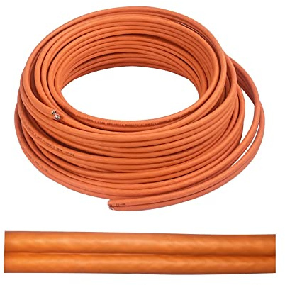 Helos Verlegekabel Duplex, Cat 7, S/FTP, PiMF, LSZH, orange, 500m Trommel