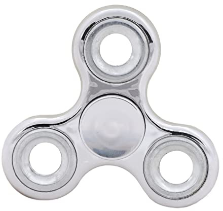 Toyland® Fidget Hand Spinner - Stress- och ångestlindring - Diverse färger (silver- och silverringar)
