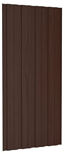 Homgoday Verzinkter Stahl Dachpaneel Braun 100x45cm für temporäre Garagen und Schuppen Model317217