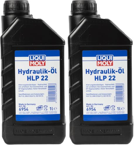 Liqui Moly Aceite hidráulico HLP 22 | 2 x 1 L | Aceite mineral | 6954 Pa | 1000 gr