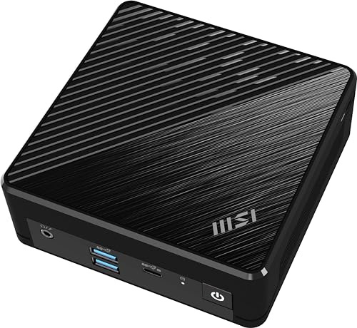 MSI Cubi N ADL Intel N100 Ordinateur de bureau, NUC, SFF, Mini ordinateur, HTPC, (4 Go de RAM, 128 Go SSD, Windows 11 PRO), UHD Graphics/Type C/HDMI/DisplayPort/Dual LAN/WiFi 5/BT 5.1/VESA