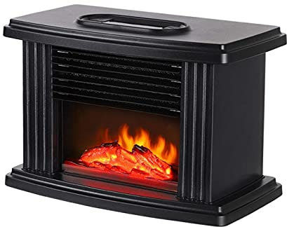 NOALED Camino Elettrico A Parete Camino Senza Ventola TER con Termostato Camino Ad Angolo Fiamma 3D Fiammifero Stufa A Legna Elettrica in Vetro Temperato Camino 22,4X15,25X12Cm Fr.