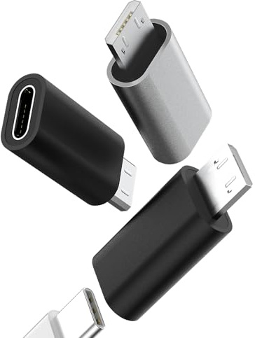 zoyuzan Lot de 3 adaptateurs USB C vers Micro USB (3 Pack) Accessoires Type-C Câble Chargeur Convertisseur Type C Jack Mâle Android Femelle Convertisseur Compatible avec Samsung Galaxy S7 Active S6