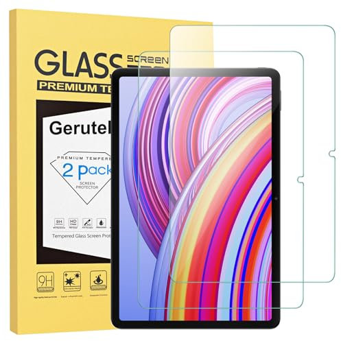 Gerutek 2 Pezzi Pellicola Protettiva per Xiaomi Redmi Pad Pro 5G/4G/Redmi Pad 2 Pro/POCO Pad 12.1 Pollici, Pellicola in Vetro Temperato per Redmi Pad Pro [0,33 Ultra Trasparente] [Antigraffio] [9H]