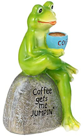 Garneck Resin Frosch Figur Dekoration Für Schreibtisch Langlebiges Ornamente Accessoire Für Büro Und Garten Für Wohnräume