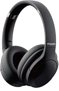 IRRADIO IR-GT-V15 PRO, Cuffia Wireless Hi-Fi con ANC Ibrido, Bluetooth 5.3, Audio Trasparente, Pieghevole, Lunga Autonomia, Design Sportivo, Finitura Soft Touch, Cancellazione Attiva del Rumore