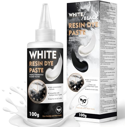 ProWithLin White Epoxy Resin Pigment Paste – 100g Highly Concentrated Professional Resin Pigment & Dye for Resin Art