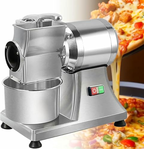 OJHGRDFV Electric Cheese Grater, 550W Stainless Steel Commercial Grater, Food Processor, Suitable For Cheese, Butter, Cheese, Bread, Saved