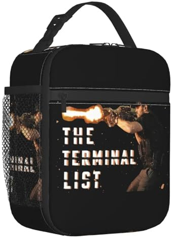 TFDGDGH The Terminal List TV Series Insulated Lunch Bag for Women Resuable Thermal Cooler Bento Box Office Work School