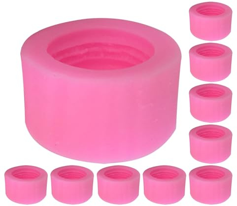 OHPHCALL Stampo in Silicone Alimentare per Macaron 3D 10 Pezzi Utensili per Fondente Cupcake Biscotti e Candele Stampi per Decorazioni Dolci e Fai da Te Superficie Antiaderente per