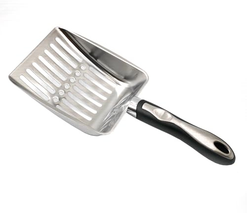 1 PCS Stainless Steel Cat Litter Scoop Durable Pet Poop Scooper Sifter