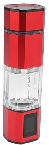 Acouto Jarra de Agua de Hidrógeno 250 Ml 5000PPB 2 Modos Modo de Retrolavado Automático Botella de Agua de Hidrógeno de 5 V para Viajes Minutos de Producción Azul para 10 Contenidos de DOBLE o (rojo)