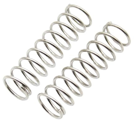 5 Stück Druckfedern aus Edelstahl 304, Drahtdurchmesser 2mm, Außendurchmesser 22mm, Länge 70mm, Silber, 2x22x70mm