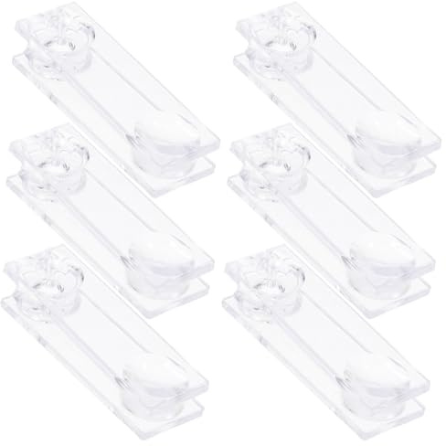 Lurrose 6 Pezzi Ciondoli per Cordino Tende a Rullo, Peso Corda Verticale in Cristallo, estremità di Trazione Resistente, Accessori per Tende da Finestra, Installazione Facile, Dimensioni