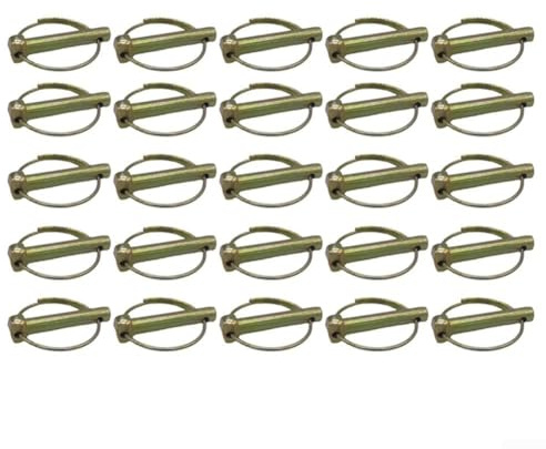 25 pasadores de resorte plegables hechos de acero inoxidable con anillos autoblocantes para aplicaciones exteriores e industriales (M8)