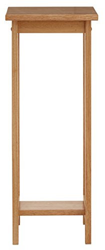 Premier Housewares Square Plant Stand, Wood, Natural