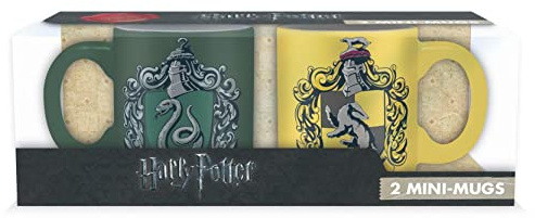 Abysse Corp Harry Potter Tasse Slytherin & Hufflepuff, 2 Stück (1er Pack)