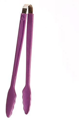 Kochblume Gourmetzange | Premium-Silikon & BPA frei| Hitzebeständig | Spülmaschinenfest | 33,5cm | Farbe: lila