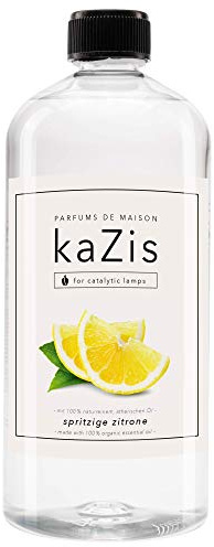 kaZis® Zitronen-Verbene 1000 ml – Raumduft für katalytische Lampen – frischer zitrischer Duft – 1 Liter Nachfüllflasche