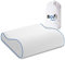 sofi Nackenstützkissen – [Orthopädisches Kissen] ergonomisches Kopfkissen gegen Nackenschmerzen, Nackenkissen Memory Foam für Bett & Reise, Thermoregulierender Bezug – Weiß