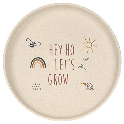 LÄSSIG Assiette enfant sans mélamine, sans BPA, pour lave-vaisselle et micro-ondes/Plate Garden Explorer