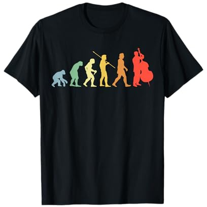 Contrebasse Evolution Retro Chello Joueur de contrebasse T-Shirt