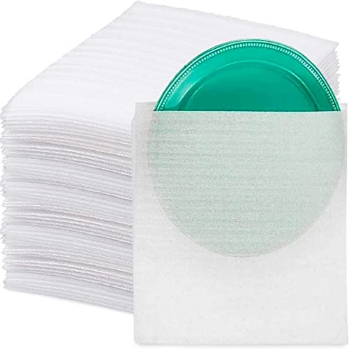 Norhogo 80 Stück Schaumstoffverpackungen 300 * 300 mm/Stärke 0,5 mm Schaumstoffbeutel, Verpackungsmaterial, Luftpolsterfolie, mobiles Verpackungsmaterial
