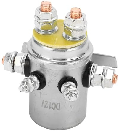 Relé de Cabrestante de 12V CC Relé de Solenoides de 600A Accesorio de relé de Arranque Resistente Al Agua con Alta Potencia de Arranque para Vehículos Todoterreno ATV
