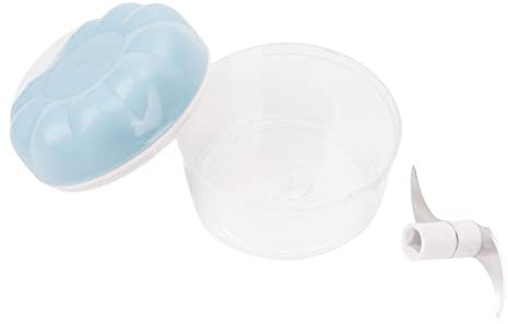 Molinillo de Ajo, Cuchillas Incisivas Multiusos Eficientes Picador de Ajo ABS Acero Inoxidable para Cocina (Azul)