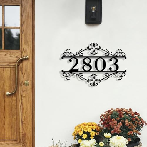Plaque Numéro de Maison Personnalisé, Numéro de Rue Gravé, Différentes Tailles Disponibles