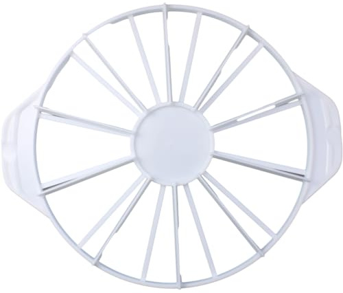 FDXGYH Round Cake Portion Marker 10 or 12 Slices Plastic Pie Divider Cake Slicer/Cutter with Handle for Pastry Baking