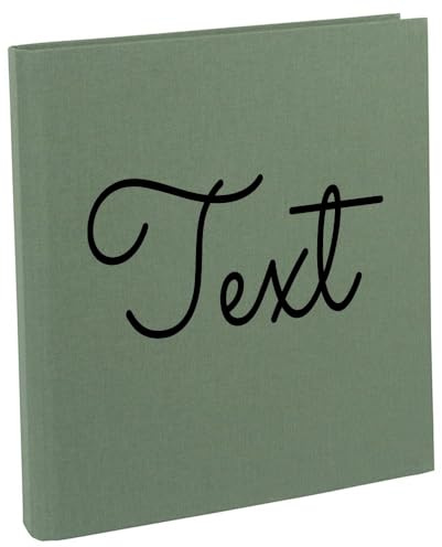 Zeugnismappe mit Namen Urkundenmappe personalisiert aus Leinen Schulkind Geschenk zur Einschulung Salbei Text