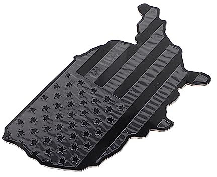 PACKOVE Usa Karte Autoaufkleber Heckscheibenaufkleber Für Lastkraftwagen Autoaufkleber Für Heckscheibe Aufkleber Für Lkws Americana-dekorationen Umrüsten Aluminium 3d Logo