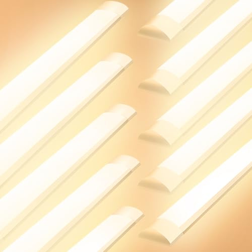 wowspeed 10 PACK LED Feuchtraumleuchte 120cm, 40W 4800LM Kellerlampe 3200K Warmweiß LED Röhre 130° Abstrahlwinkel LED Feuchtraumleuchte für Badzimmer Wohnzimmer Küche Garage Büro