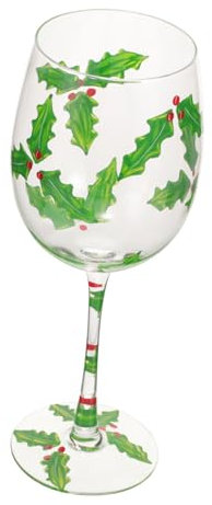 Amosfun Weinkelch Aus Glas Mit Weihnachtsdekor Weihnachtsweinglas Für Party Vielseitig Einsetzbar Für Wein Cocktails Und Wasser Bruchfeste Qualität Mit Glatten Kanten