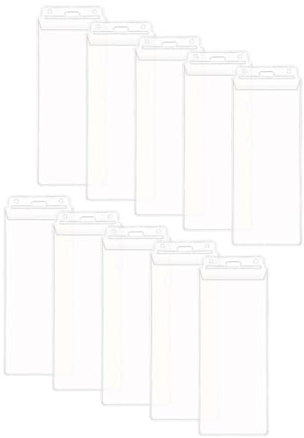 Konzert Ticket Hülle für Konzertkarten und Konzerttickets von Eventim 84 x 205 mm [10 Stück] Ausweishülle für Sportveranstaltungen Tickets