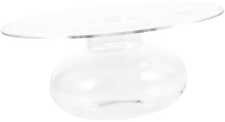 OSOLADY Artistic Glass Plate with Dry Ice Smoke Effect Unique Hat Design for Tableware for Home Dining Hotels and Parties Easy to Clean Infuser Accessory