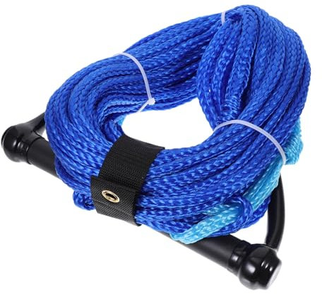TOYANDONA Schwarzes Wasserski-Seil Mit Griff Leicht Für Wakeboard Und Kneeboard Für Wassersport Und Bootfahren Aus Widerstandsfähigem Nylon Komfortabel Und Robust