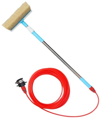 Squirtiera per Pavimenti, Scopa Professionale con Manico Lungo e Tubo dell'Acqua, Strumenti per la Pulizia di finestre, Lavaggio, Asciugatura, Bagno, Locali umidi, Pavimenti