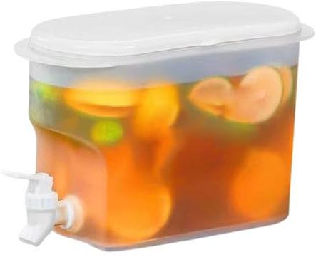 Dispensador De Bebidas Con Grifo, Dispensador De Agua Para Frigorífico, 2.8L Recipiente De Agua Frigorífico Para Bebidas Refrescantes, Té De Frutas Y Limón, 11x25x18cm